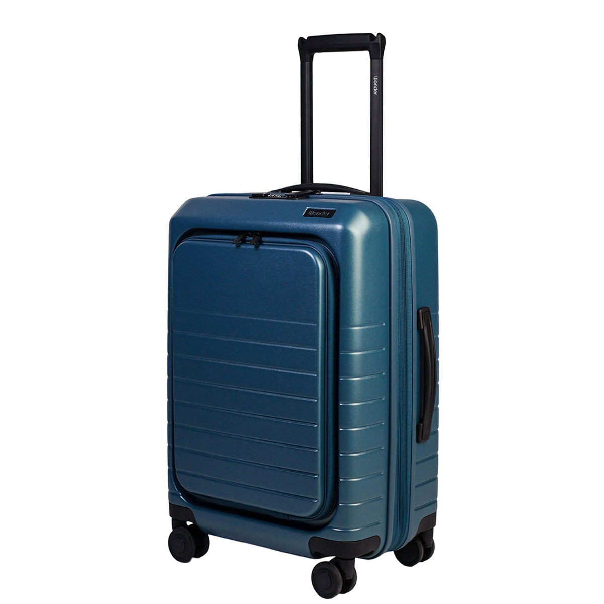 Wonder Barcelona Hardside Spinner Carry-On Luggage with Front Pocket and Laptop Sleeve