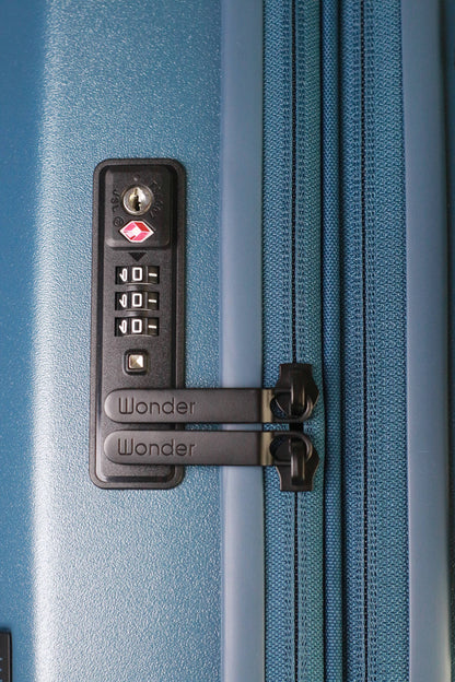 Wonder Barcelona Hardside Spinner Carry-On Luggage with Front Pocket and Laptop Sleeve